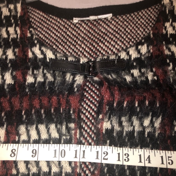 CLEO | Houndstooth Open Coatigan Sweater - Picture 10 of 16